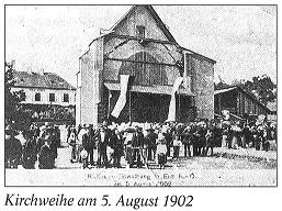 Kirchweihe am 5. August 1902