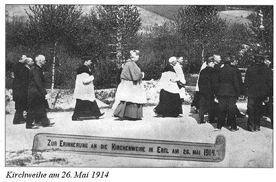 Kirchweihe am 26. Mai 1914