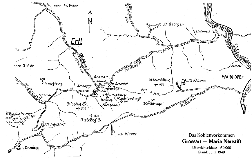 Das Kohlevorkommen Grossau - Maria Neustift